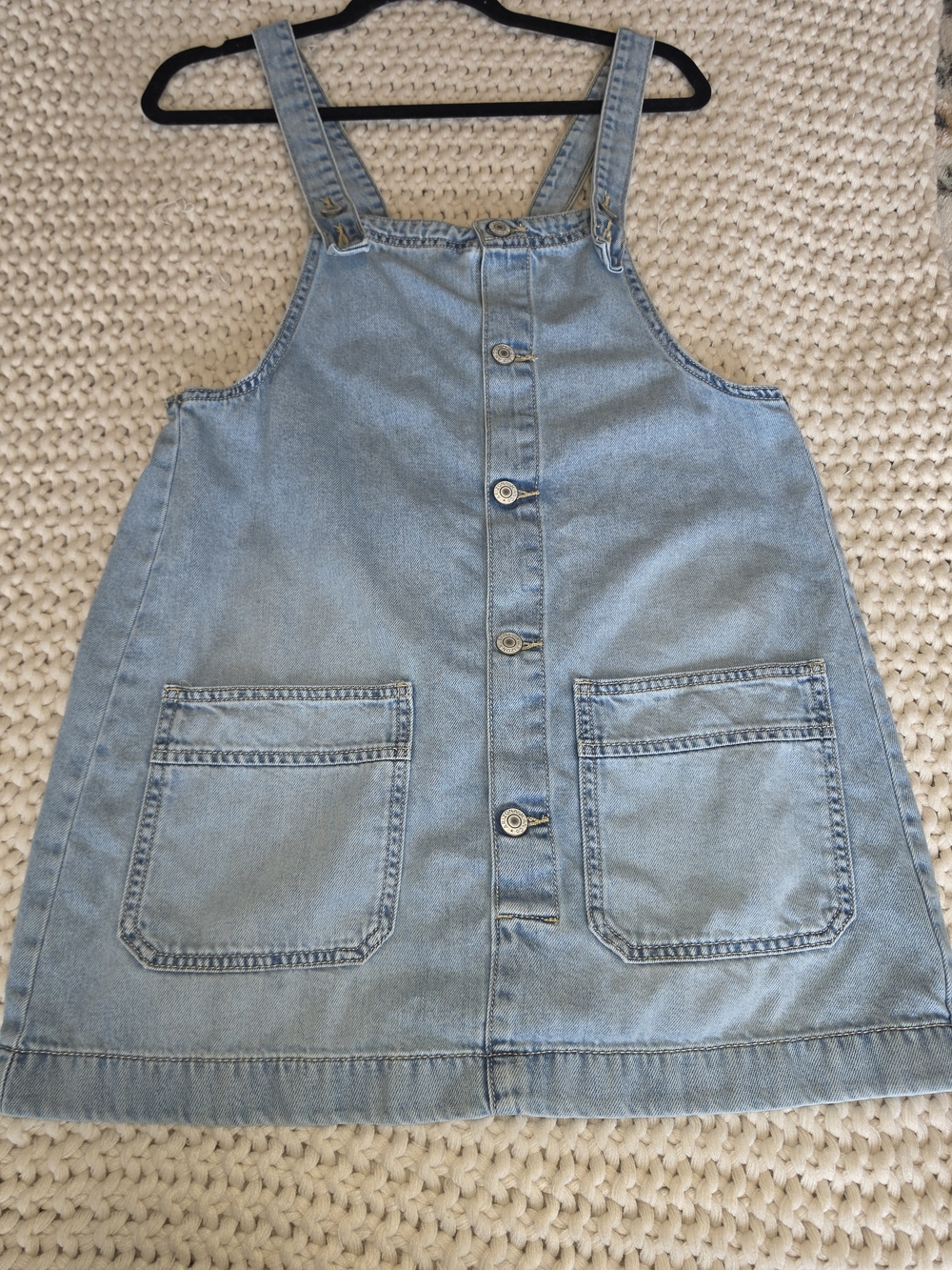 Arizona Jean Company Light Blue Denim Overall Dress